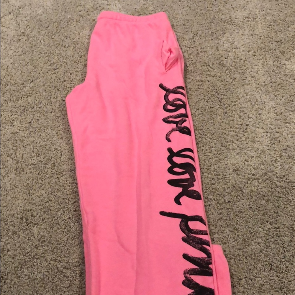 Pink comfy sweatpants